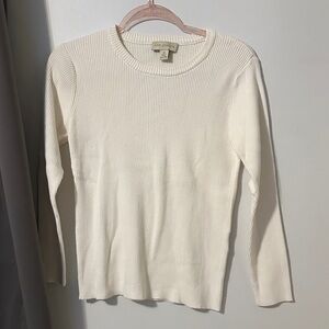 Appleseed's Cream Crew Neck Sweater